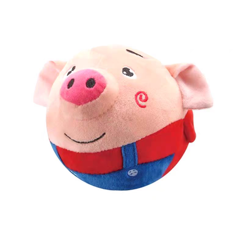 Interactive dog toy pig ๐ท