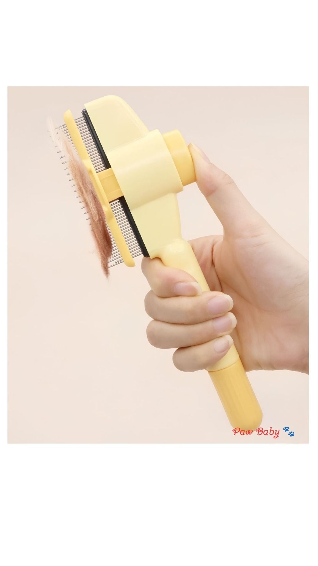 Professional Pet Grooming Comb – Stainless Steel Needle Slicker Brush for Dogs & Cats, Loose Hair & Knot Remover