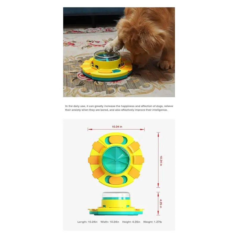 New Interactive Puzzle For Dogs Enrichment Pet Slow Feeder Dispenser For Dry Food And Treat Dispenser