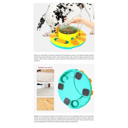 New Interactive Puzzle For Dogs Enrichment Pet Slow Feeder Dispenser For Dry Food And Treat Dispenser